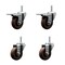 Service Caster 35 Inch High Temp Glass Filled Nylon 58 Inch Stem Caster Set 2 Total Lock Brakes SCC-TSTTL20S3514-GFNSHT-58212-2-S-2 - alternate 1